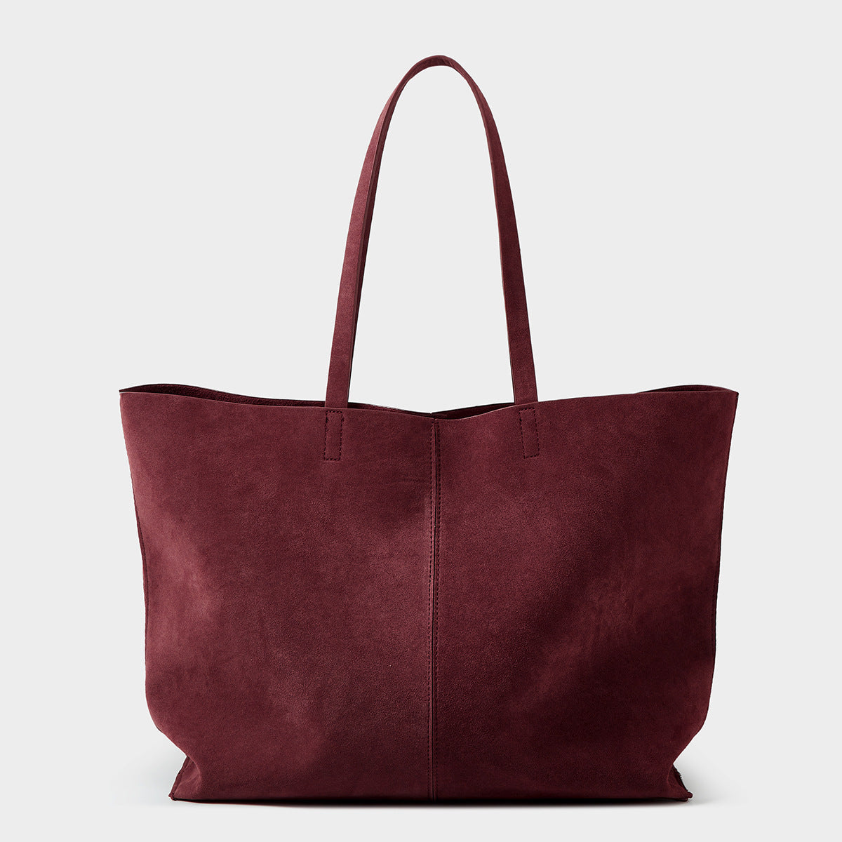 Women's autumn and winter frosted genuine leather single-shoulder tote bag, large-capacity handbag, dog tote bag