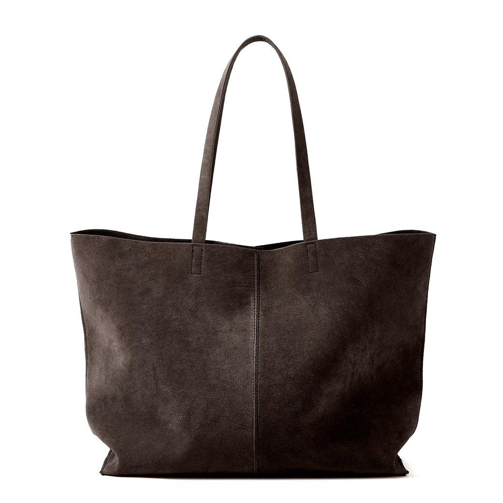 Women's autumn and winter frosted genuine leather single-shoulder tote bag, large-capacity handbag, dog tote bag
